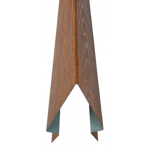 Coamă gard color imitație lemn 0,50 mm