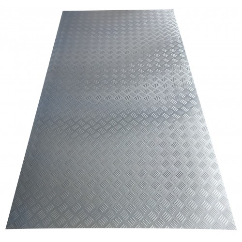 Tablă aluminiu striat 1 x 2 m