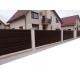 Panou gard cu profil Modern Plus dublu vopsit RAL9005 - Negru
