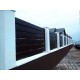 Panou gard cu profil Modern Plus dublu vopsit RAL9005 - Negru