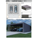 Carport dublu tip 1