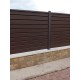 Panou gard cu profil Modern Plus dublu vopsit RAL9005 - Negru