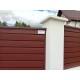 Panou gard cu profil Modern Plus dublu vopsit RAL9005 - Negru