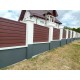 Panou gard cu profil Modern Plus dublu vopsit RAL9005 - Negru