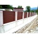 Panou gard cu profil Modern Plus dublu vopsit RAL9005 - Negru
